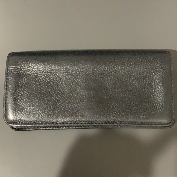 MARC JACOBS PEBBLED BLACK WALLET - Picture 3 of 4